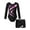 Pink, variant on TSSOE Kids Girls Long Sleeve Gymnastics Dance Leotard Sparkly Bodysuit Biketard Top with Shorts Set Swimwear Purple 6