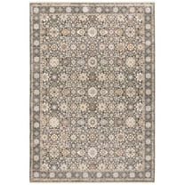 Oriental Weavers Maharaja Area Rug - 071N1 - 7'10" x 10'10" - in Grey/ Ivory - Vintage Inspired, Stain Resistant, Family and Pet Friendly , Dining, Living Room Rug