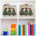 thumbnail image 6 of Yayeee 2 Pack Canvas Storage Basket with Handles for Shelves Fabric Bins Closet Organizer, Christmas Stars, 6 of 8