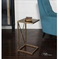 thumbnail image 4 of Uttermost Zafina Contemporary Iron and Glass Side Table in Gold/Black, 4 of 6