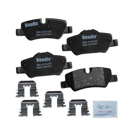 Rear Brake Pad Set - Compatible with 2014 - 2022 Mini Cooper 2015 2016 2017 2018 2019 2020 2021