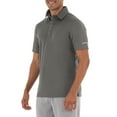 thumbnail image 3 of Athletic Works Men's and Big Men's Quick Dry Polo, up to 3XL, 3 of 8