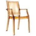 thumbnail image 1 of Compamia Arthur Chaise de Salle à Manger en Polycarbonate pour Patio en Ambre Transparent, 1 of 11