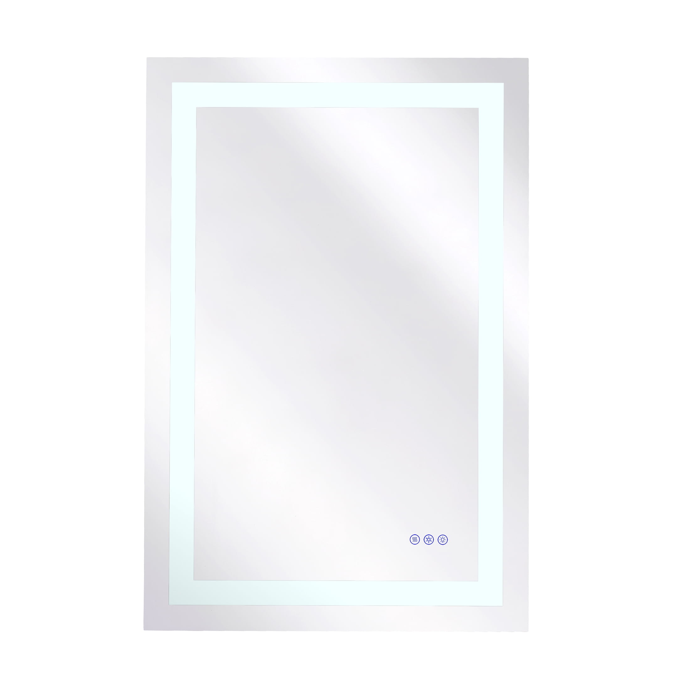 ABM01R-1 30" W x 22" H Rectangle Frameless LED Anti-fog Bathroom Vanities Wall Mirrors