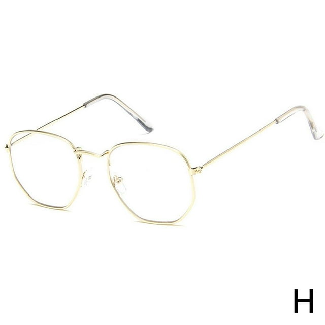 Hexagonal Polarized Sunglasses for Women and Men Vintage Oversized Square Metal Frame Sun Glasses UV400 Eyewear Summer Beach F7T3