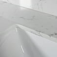Montary 22"X4" Carrara White Engineered Stone Vanity Top Side Splash