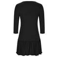 thumbnail image 4 of Fesfesfes Button Front Nursing Dress 3/4 Sleeve Fashionable Casual Maternity Dress Breastfeeding Friendly Pregnancy Wear for Women(Black,XL), 4 of 8
