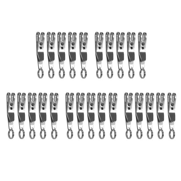 25X Multi-Purpose Clip Keychains Suspension Clip Tool with Carabiner Perfect for Hanging Tools, Flashlights Etc.