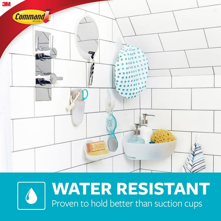 Command Medium Bath Hooks Value Pack, Frosted, 6 Hooks Command Medium Bath Hooks Value Pack, Frosted, 6 Hooks