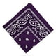 thumbnail image 3 of Bandana de algodón Colcomx Estampado de cachemira Paisley vaquero púrpura, 3 of 6