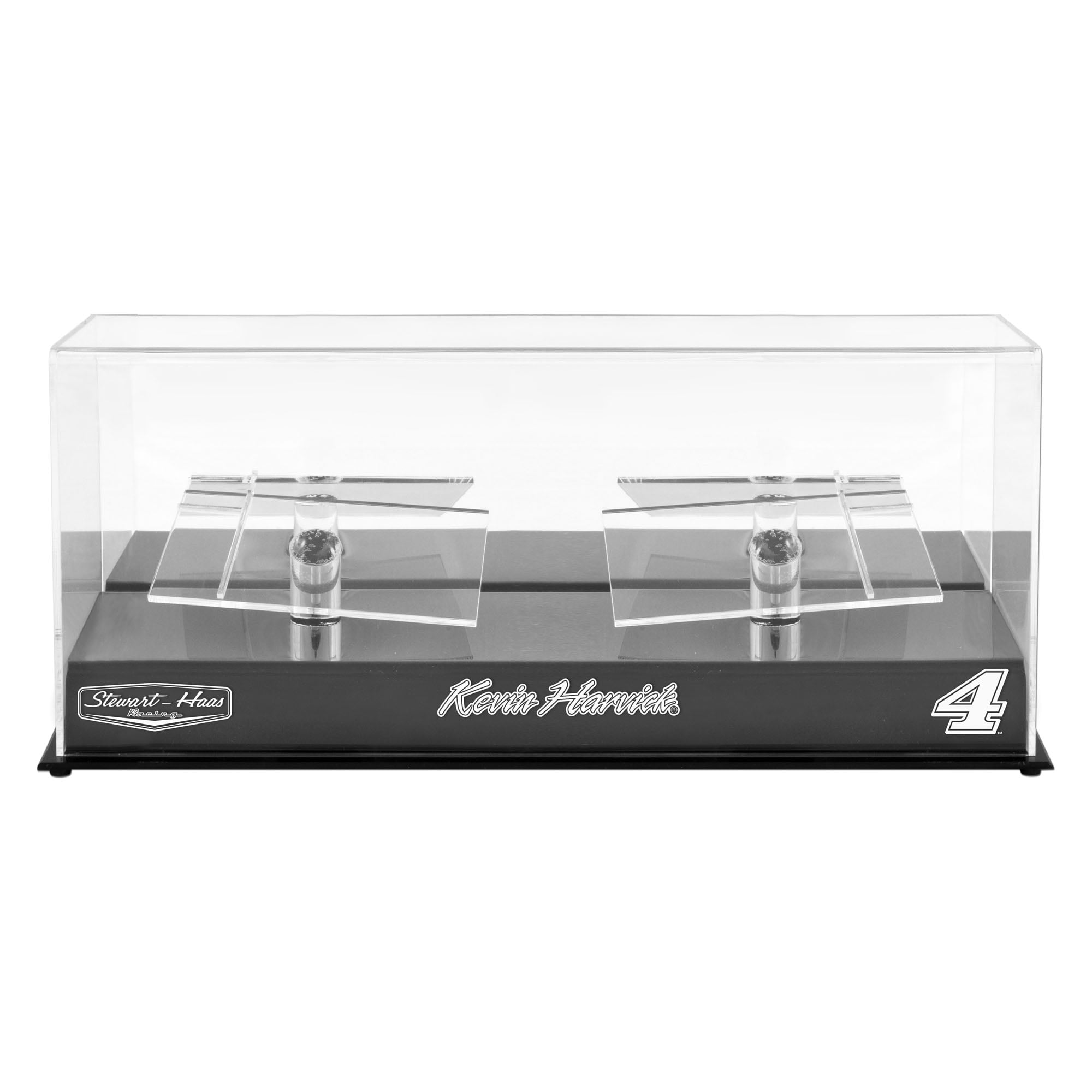 Kevin Harvick Fanatics Authentic #4 Stewart-Haas Racing 2 Car 1/24 Scale Die Cast Display Case With Platforms - No Size