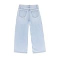 thumbnail image 4 of Wonder Nation Girls Crossover Waist Wide Leg Jeans, Sizes 5-18, 4 of 5