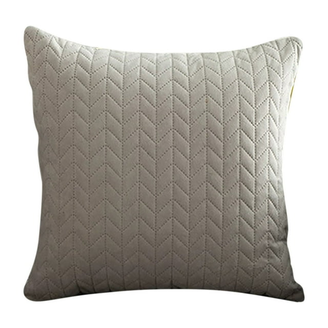 Solid Color Velvet Pleated Pillowcase, Waist Protection Cushion Cover, Comfortable Velvet Fabric, Hidden Zipper, Durable, for Sofa Office
