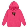 thumbnail image 4 of Kcolen 2 Piece Toddler Girl Clothes Cute Graphic Print Casual Hoodie Jogger Pants Set Kids Girls Fall Winter Outfits, 4 of 6