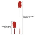 thumbnail image 2 of Uxcell Cleaning Duster, 11" to 31" Extendable Chenille Brush with Replaceable Head, Red 1 Set, 2 of 5