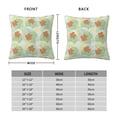 thumbnail image 2 of Fuzoiu Tropical Flowers Print Square Pillow Cover,Hidden Zipper Design,Luxury Square Pillow Case, Throw Pillow,Couch Cushion-16"x16", 2 of 7