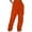 Orange, variant on yunLCZ Pants Plus Size for Women Ladies' Solid Drawstring Elastic Waist Pocket Pants Slacks Casual Lounge Sweatpants