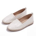 thumbnail image 3 of Rexoro Women Loafers Flats Cap Toe Woven Trim Comfort Slip On Women Shoes, 3 of 10