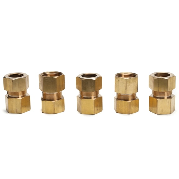 LTWFITTING Brass 3/4" OD x 3/4" Female NPT Compression Connector Fitting(Pack of 5)