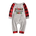 thumbnail image 3 of SwiftWear Merry Christmas Family Pajamas Baby Outfit Set, Romper for 3-18 Months Infant Plaid Sleeve Jumpsuit One-Piece, 3 of 6