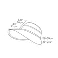 thumbnail image 5 of Women Sun Visor Wide Brim Empty Top UV Protection Beach Hat Foldable Sun Hat Ponytail for Summer Outdoor Beach Tennis, 5 of 6
