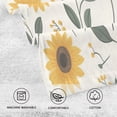 thumbnail image 5 of Yayeee 100% Cotton Hand Towels for Bathroom 16" x 28" Soft Absorbent Kitchen Towel, Sunflower Pattern, 5 of 7