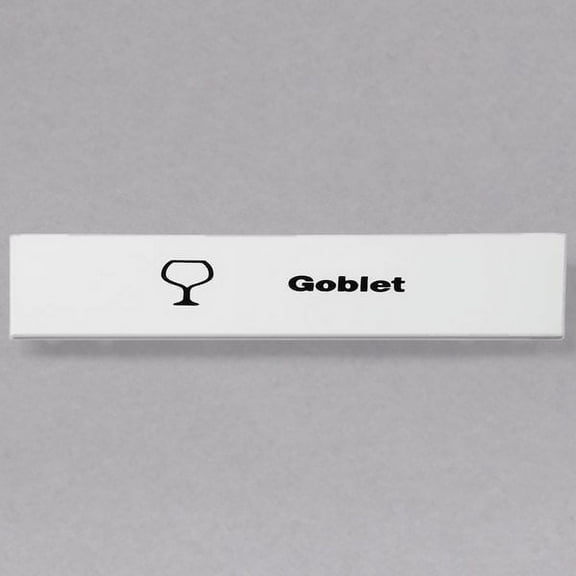 Cambro CECGO6000 Camrack Goblet Extender ID Clip - 6/Pack