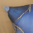 thumbnail image 4 of Blue Marble Throw Pillow Covers 18 x 18 Inch Abstract Marble Blue and Gold Modern Decorative Pillows Soft Velvet Cushion Cases for Couch Sofa Bed Home Decor Set of 4, 4 of 6