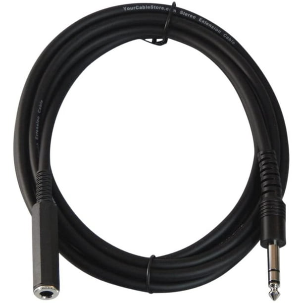 10 Foot 1/4 (6.3mm) Stereo Headphone Extension Cable