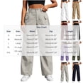 thumbnail image 2 of Aeguzox Womens Pants High Waist Casual Jogger Cargo Pants with Pockets,Sizes S-2XL, 2 of 7