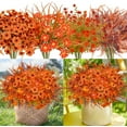 thumbnail image 5 of 10 pcs Fake Fall Flowers Outdoor Fall Artificial Flower Arrangements Faux Fall Outdoor Plants Decorations for Home Porch Pathway Window Box Mantel Harvest Thanksgiving, 5 of 5