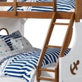 thumbnail image 6 of Nexo Twin over Full Bunk Bed with Trundle-Oak Brown-White-Solid Wood, 6 of 7