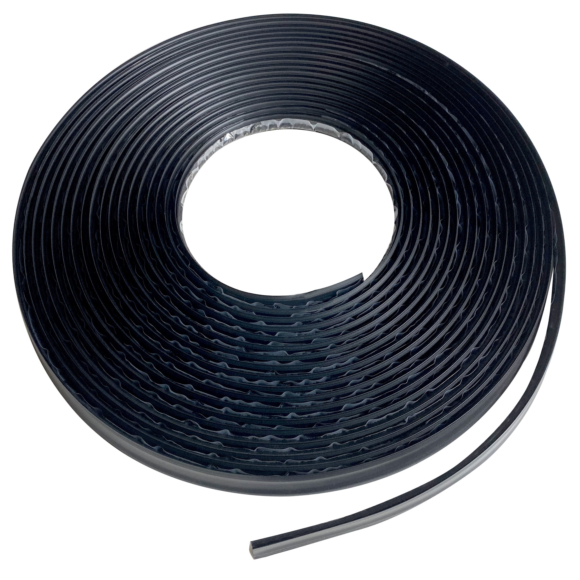 InstaTrim 3/4" Flexible Trim, Moulding & Caulk Strips, Black, 50 ft, 1