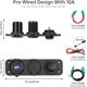 thumbnail image 5 of Cargador de coche con enchufe de encendedor de cigarrillos de 12 V, cargador USB dual y voltímetro LED Adecuado para barco, camión, motocicleta JFHHH pequeña, 5 of 5