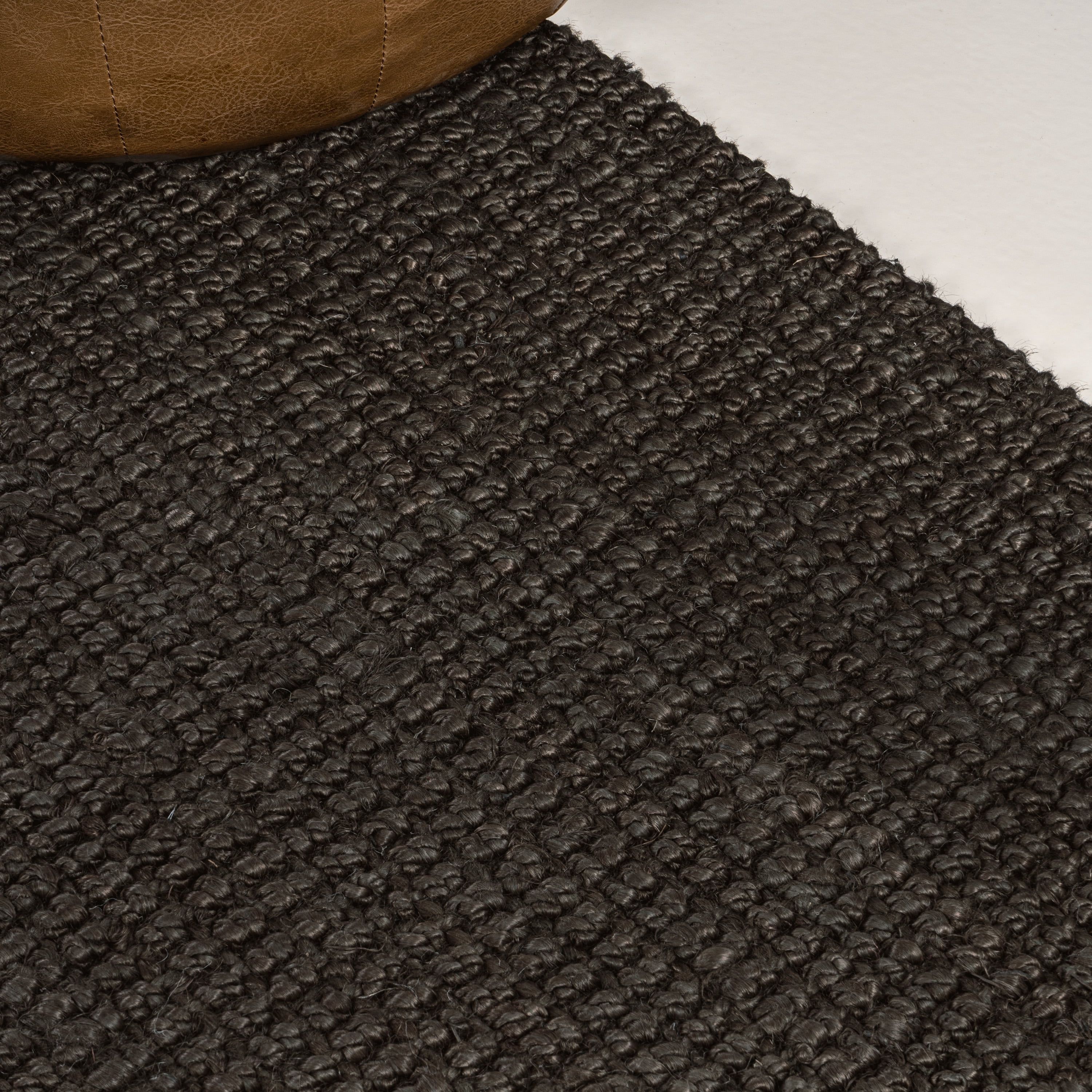 JONATHAN Y NATURAL FIBER 5 x 8 Area Rug, Pata Hand Woven Chunky Jute - Brown, NRF102G-5