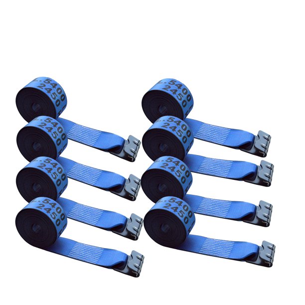 Mega Cargo Control 8 Pack Heavy Duty 4" x 30' Winch Tie Down Strap W