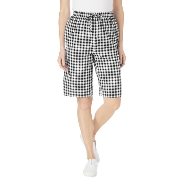 Woman Within Plus Size Seersucker Short