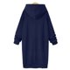 thumbnail image 4 of ICHUANYI Clearance Women's Color Long Velvet Loose Casual Long Sleeved Hooded Tops(Navy, XXL) ICHUANYI WER2023081201538, 4 of 7