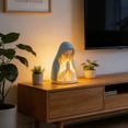 thumbnail image 3 of Virgin Mary Prayer Night Light, LED Devotional Table Lamp with Soft Eye Protection, Elegant Religious Statue Lamp for Home Bedroom Living Room Decoration Gifts, 3 of 7