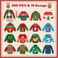 thumbnail image 2 of Pegatinas navideñas para suéteres BeYuMi, 1000 unidades, 2 rollos, 2 of 6