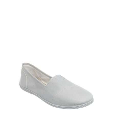 

Obji by Soda Soft Flexible Slip On Sneaker - Unisex Round Toe Linen Canvas Shoe (Woman)