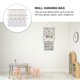 thumbnail image 5 of Hair Clip Storage Bag Wall Mounted Sundries Storage Holder for Kitchen White Wood Fabric 1Set, 5 of 5