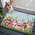 thumbnail image 4 of Spring Easter Gnomes Area Rugs Collection 2'x3', Truck Colorful Eggs Botanical Blue Plaid Non Slip Indoor Rectangle Throw Runner Rug Floor Mat Carpet for Living Room Dining Table Bedroom Nursery, 4 of 9