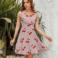 thumbnail image 7 of Cherries Sundress Sleeveless Dress Summer Women Clothes Dress for Women Dresses, 7 of 7