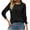 Black, variant on Goodtrade8 Coats for Women Winter Loose Button Outerwear Solid Color Crew Neck Long Sleeve Casual Womens Tops for Winter