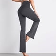 thumbnail image 2 of DHFJKG High Waisted Flare Yoga Pants Women Bootcut Leggings Stretchy Soft Workout Athletic Gym Pants, 2 of 6