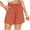 Orange, variant on Buigttklop Women'S Short Plus Size Women'S Summer Casual Elastic Waist Bandage Pocket Short Pant