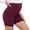 Wine, variant on ZVNAΖH Women's Maternity High Waist Belly Support Shorts, Pockets Stretch Yoga Biker Shorts for Pregnancy, S-2XL