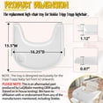 thumbnail image 2 of Bandeja para Silla Alta de Bebé LuQiBabe para Stokke Tripp Trapp Blanca, 2 of 6
