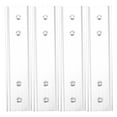 thumbnail image 1 of 4pcs Ceiling Curtain Track Curtain Rail Curved Ceiling Curtain Track Mount for Room Divider Shower Curtain L Shape U Shape Bay Windows RV Curtain Track, 1 of 8
